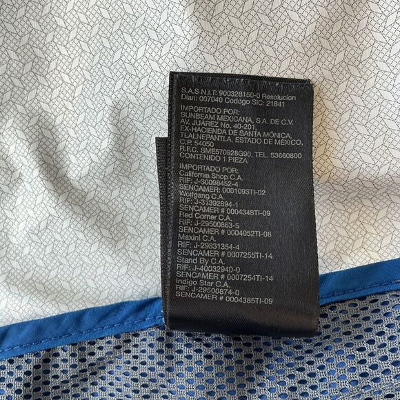 Marmot Mens PreCip Rain Jacket sz L  Blue Hooded Ripstop Nylon DWR Hiking 41200 - Picture 14 of 16